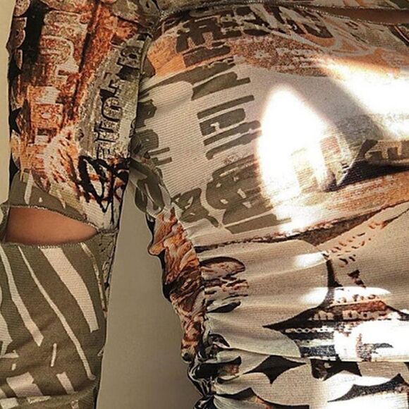 Y2K Long sleeve unique top​​​ - Picture 8 of 8